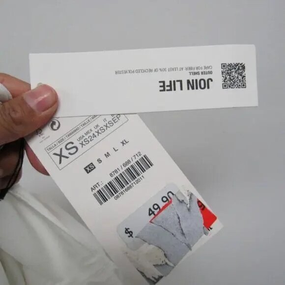 Women's Size XS White Skort With A Satin Bow NEW - Picture 4 of 5